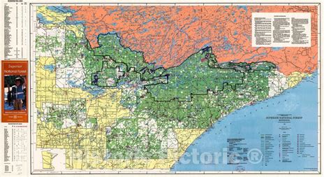 Historic 1994 Map - Superior National Forest, Minnesota : 1994 ...