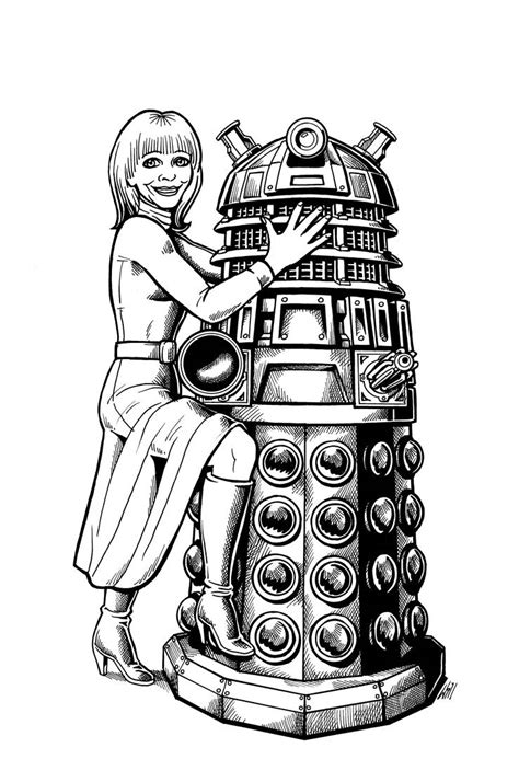 Katy Manning and Dalek by WillPhantom on DeviantArt