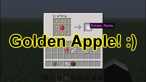 How to make a Golden Apple (Minecraft 1.1) - YouTube