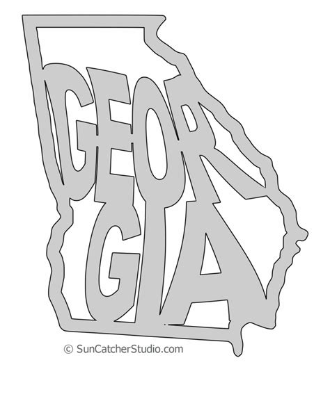 Georgia Outline Vector at Vectorified.com | Collection of Georgia ...