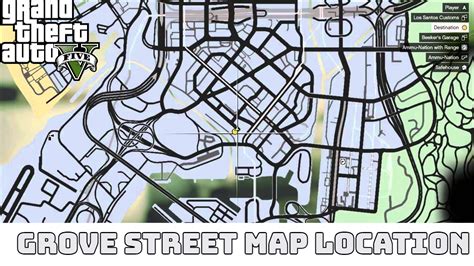 Grove Street map location GTA 5