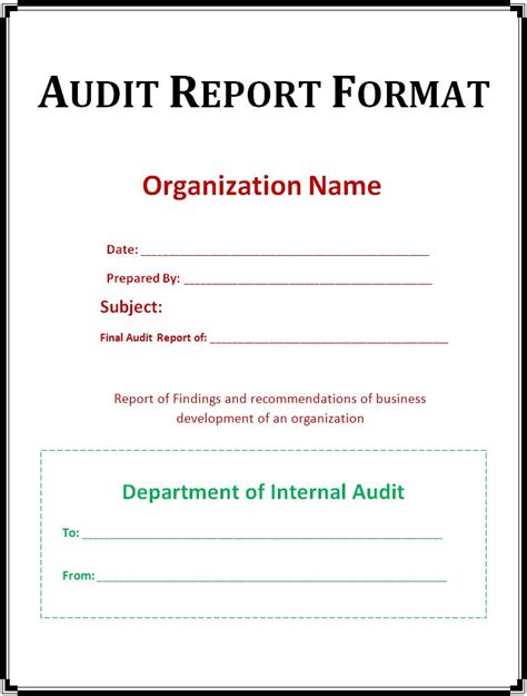 10+ Audit Report Templates | Free Word Templates