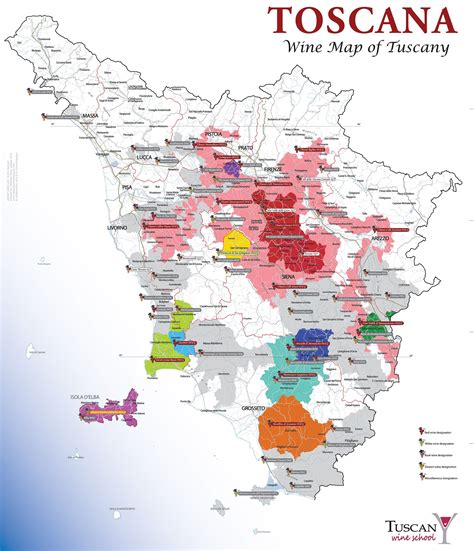 Grape Tours | Wine Map of Tuscany | wine | Italian wine, Wines, Wine vine