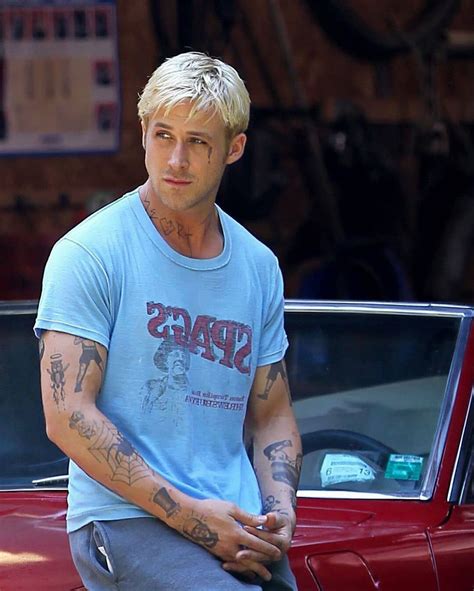 Ryan Gosling Pines Tattoo S