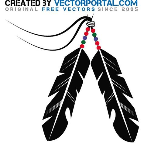 INDIAN FEATHER STOCK VECTOR - Download at Vectorportal | Feather vector ...