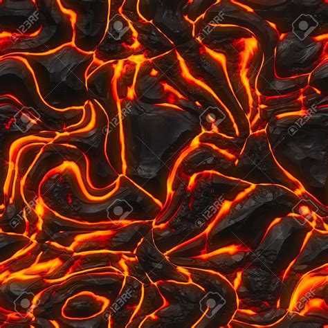 Seamless magma or lava texture with melting rocks and fire | Lava ...