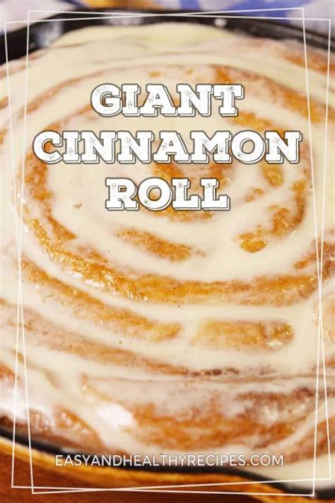 Giant Cinnamon Roll – WatchMyRecipe.com