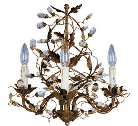 Gold Leaf & Crystal Chandelier - Loluma