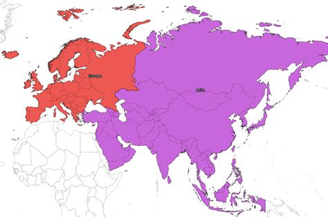 Big Map Of Europe And Asia