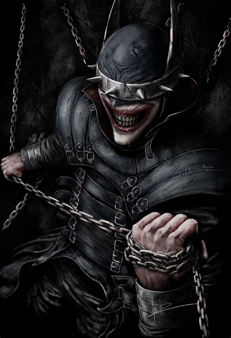 HD wallpaper: The Batman Who Laughs, comic art, digital art, chains, DC ...