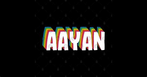 Aayan Name Rainbow Retro - Aayan - Sticker | TeePublic