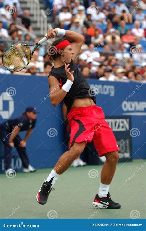 Nadal at US Open 2006 (21) editorial stock image. Image of racquet ...