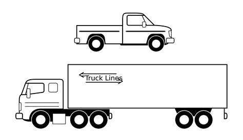 Truck black and white semi truck clipart black and white clipart download - WikiClipArt