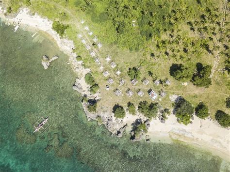 Top View of a Rocky Beach in Laiya, San Juan, Batangas, Phillipines ...