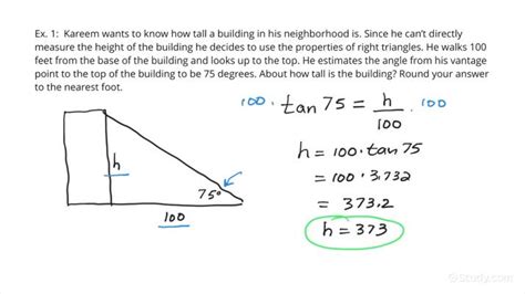 How to Solve a Right Triangle in a Word Problem | Geometry | Study.com