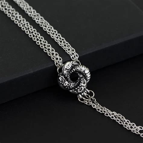 New design Bond Girl Jewelry Algerian Love Knot Necklace silver chain ...