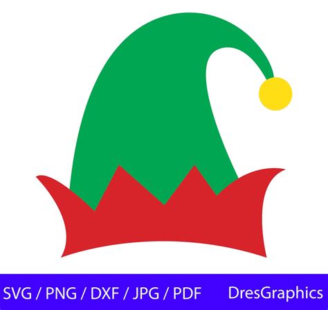 Elf Hat SVG, Elf SVG, Christmas SVG, Elf Hat Png, Elf Hat Dxf, Elf Hat ...