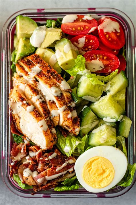 Easy Cobb Salad Meal Prep | Recipe | Lunch recipes healthy, Salad meal prep, Healthy lunch meal prep