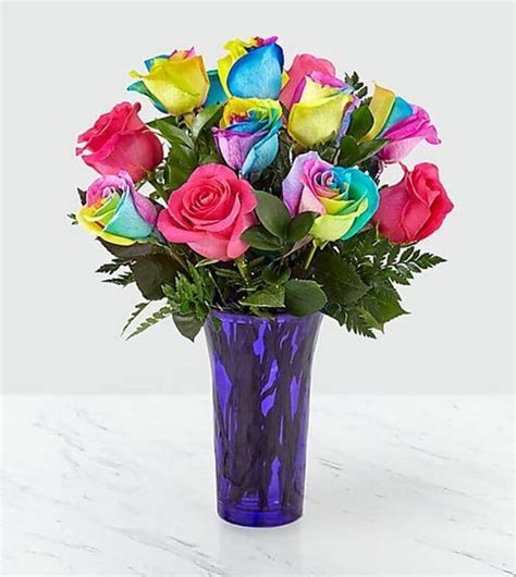 Rainbow Rose Bouquet | Rainbow Flowers