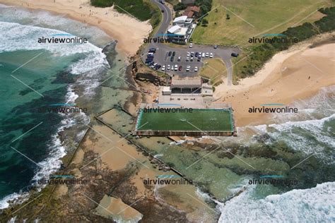 Aerial Photography Woonona Beach Rock Pool, Wollongong - Airview Online