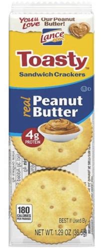 Lance® Toasty™ Peanut Butter Sandwich Crackers, 1.29 oz - Kroger