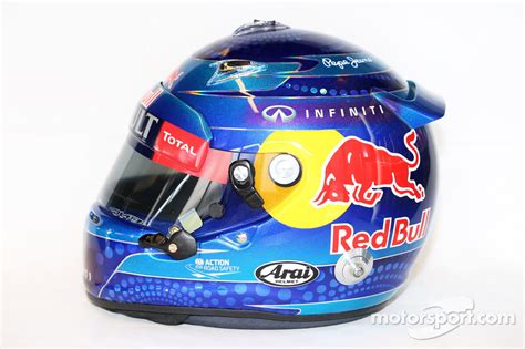 The helmet of Sebastian Vettel, Red Bull Racing at Australian GP