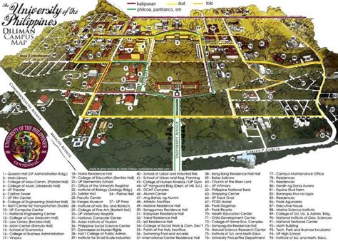 Up diliman map - Map of up diliman (Philippines)