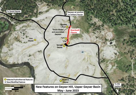 Yellowstone geysers: New features and new eruptions