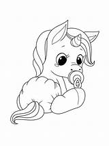 Cute Baby Unicorn coloring Page  Download Print Or Color Online For Free sketch template