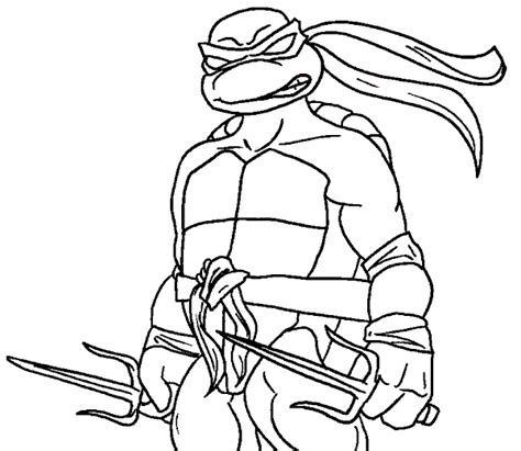 Ninja Turtles Raphael coloring page to print and free download | Turtle coloring pages, Ninja ...