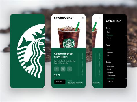 Starbucks App – Order Some Coffee by Kyle Collins on Dribbble