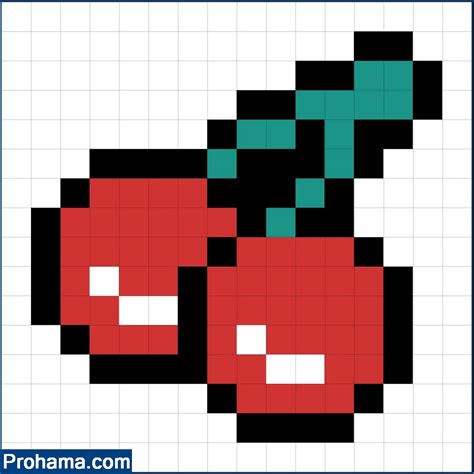 Cherry Pixel Art | Pixel Art Fruit