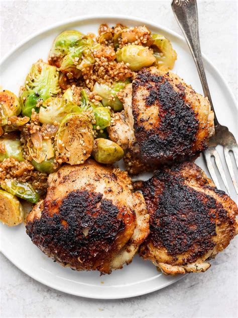 Crispy Dutch Oven Chicken Thighs - Fit Foodie Finds