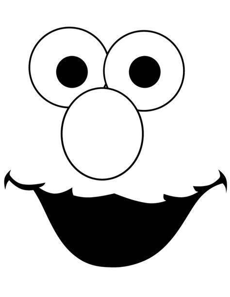 Free printable elmo face template clipart 3 - WikiClipArt