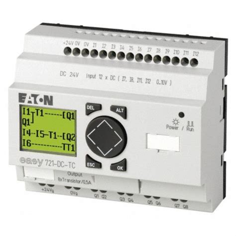 EATON Programmable Relay, 24V DC Input Voltage, 0.5 A Amps, Transistor Output Type - 20JM23 ...