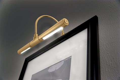 Wireless Cordless LED Picture Frame battery operated Light Art Lighting Gold - Wall Fixtures