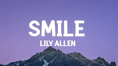 Lily Allen - Smile (Lyrics) / 1 hour Lyrics - YouTube Music