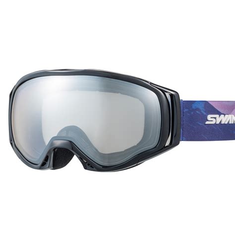 Snow Goggles 060-MDHS GLBK Silver mirror x Clear lens | SWANSⓇ