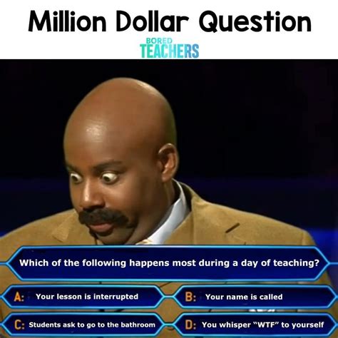 Leave your "final answer" in the comments below! 😜 | Teacher memes funny, Bored teachers ...