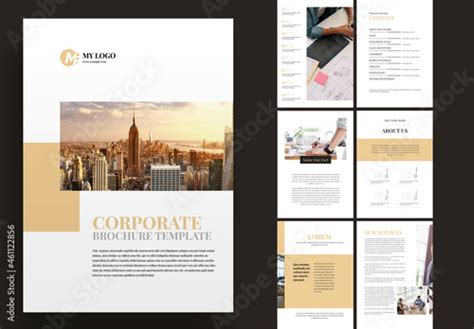 Corporate Brochure Layout Stock Template | Adobe Stock