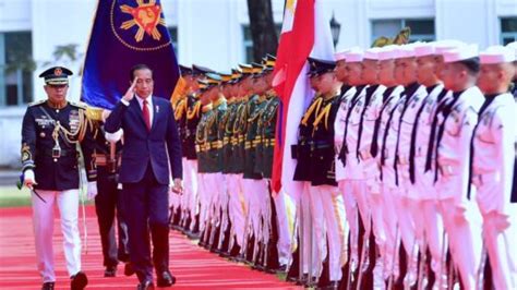 Tiba di Istana Malacañang, Presiden Jokowi Disambut Upacara Resmi