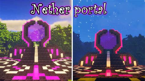 nether portal desing Minecraft Map