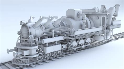 train steampunk 3d model