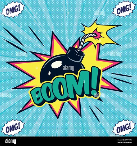 Bomb pop art style vector image Stock Vector Image & Art - Alamy