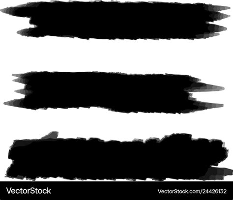 Black background for text paint ink brush stroke Vector Image