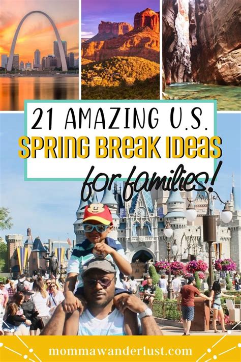 21 Amazing U.S. Spring Break Ideas For Families In 2021 | Fun places to ...