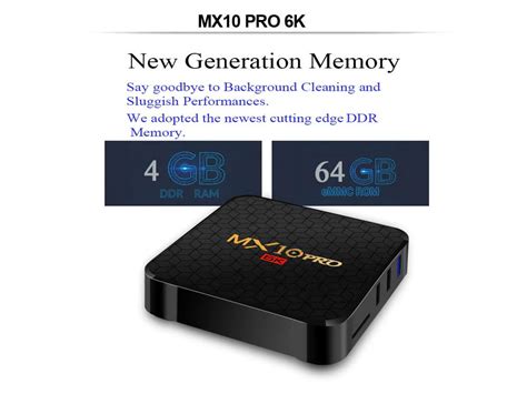 MX10 Pro 6K TV Box 4+64GB | GearVita