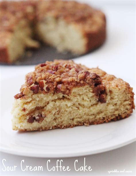 Sour Cream Coffee Cake - sprinkles and sauce