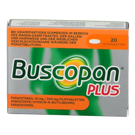 Buscopan® plus Paracetamol 10 mg/ 500 mg Filmtabletten - shop-apotheke.at