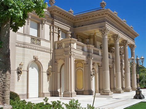 View of Italianate Villa, with exterior architectural features cast of ...